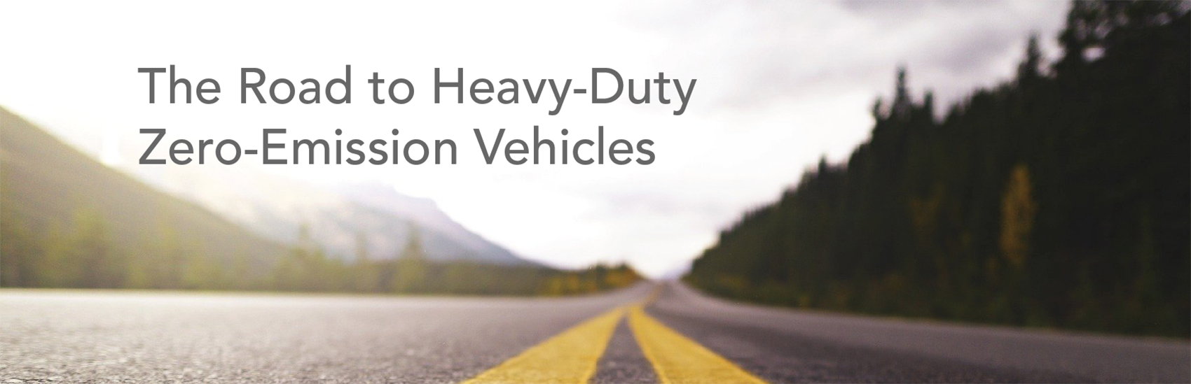 the road to Heavy-duty zero-emission vehicles.