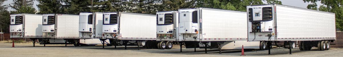 Transportation Refrigeration Unit TRU equipped trailers