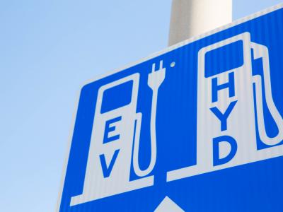 EV hydrogen sign